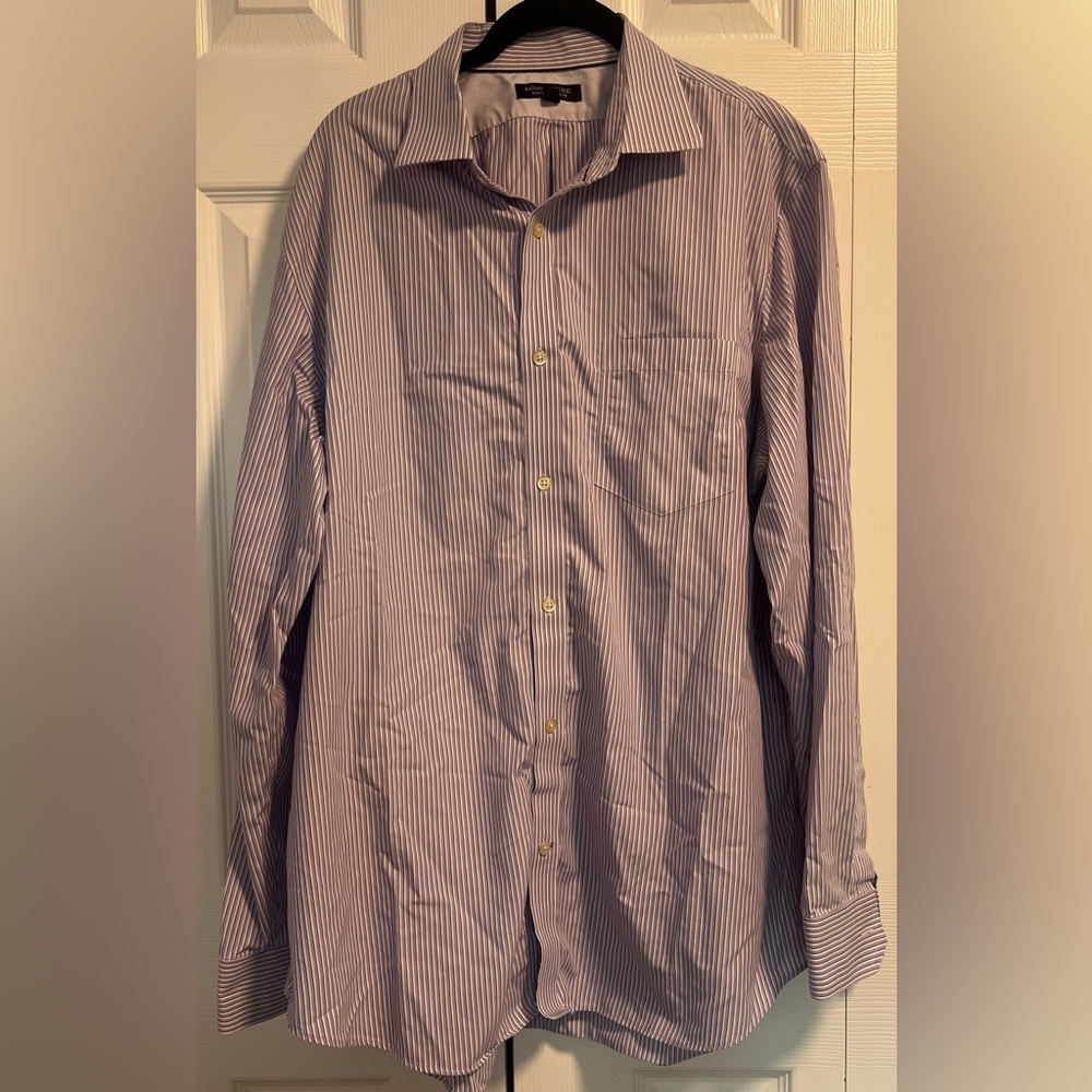 Men's Banana Republic Non-Iron Classic Fit Striped Button Down Long Sleeve